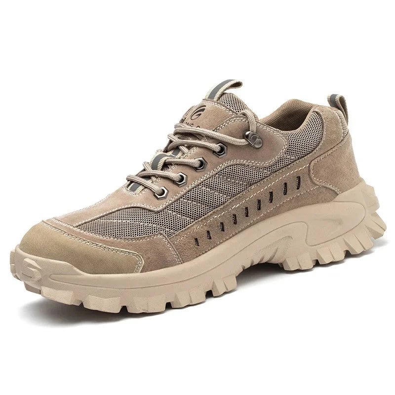 Spring New Men's Steel Toe Safety Shoes Breathable Work Shoes Anti Crush And Piercing High Temperature Resistant Wear Proof