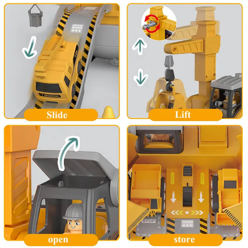 Vehículo de ingeniería para niños, taladro eléctrico, herramientas, juguetes, juegos educativos ensamblados, herramientas para niños, regalo de construcción con tuercas