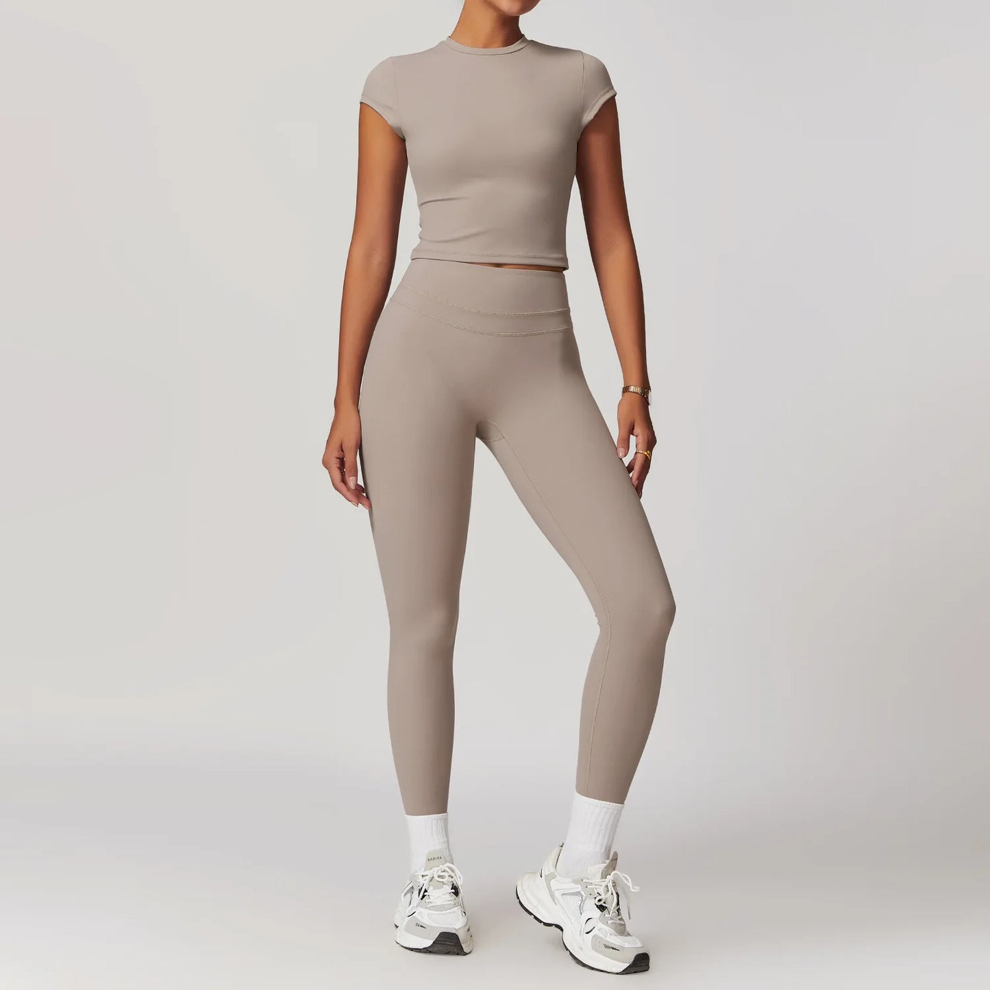SWELTERING Conjunto de 2 piezas de ropa deportiva para mujer, conjunto de yoga, ropa deportiva para gimnasio, trajes de yoga, conjunto de fitness, chándales, sujetador deportivo, leggings para gimnasio