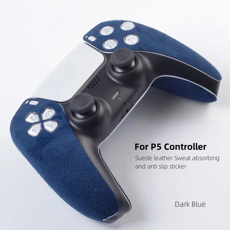 Nuevos accesorios para el mando de PS5/DualSense Edge, de piel de ante, absorbente del sudor, suave al tacto, adhesivo antideslizante.