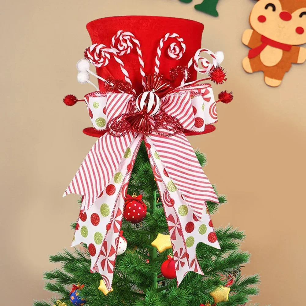 Decoración navideña roja y blanca para fiestas, accesorio festivo, gran centro de mesa para fiestas, uso versátil para la mesa festiva.