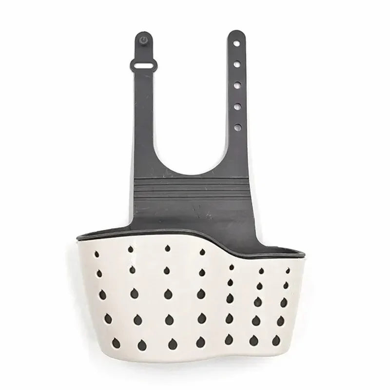 Cesta de drenaje para almacenamiento en el hogar, soporte para fregadero de cocina, estante ajustable para esponja y jabón, cesta de drenaje colgante, bolsa, accesorios de cocina