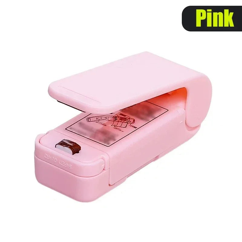 Mini máquina selladora de bolsas térmicas, selladora de paquetes, bolsas térmicas de plástico para alimentos, selladora portátil, selladora térmica para envases de alimentos.