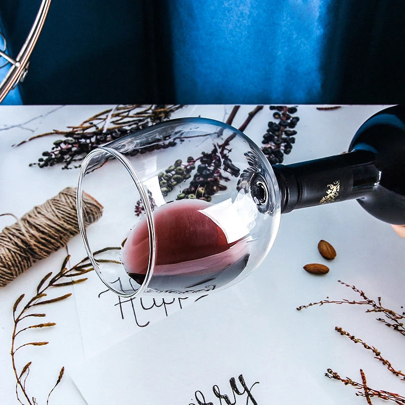 Inserte la copa de vino tinto en su botella de vino tinto, copa de champán con sello de silicona.