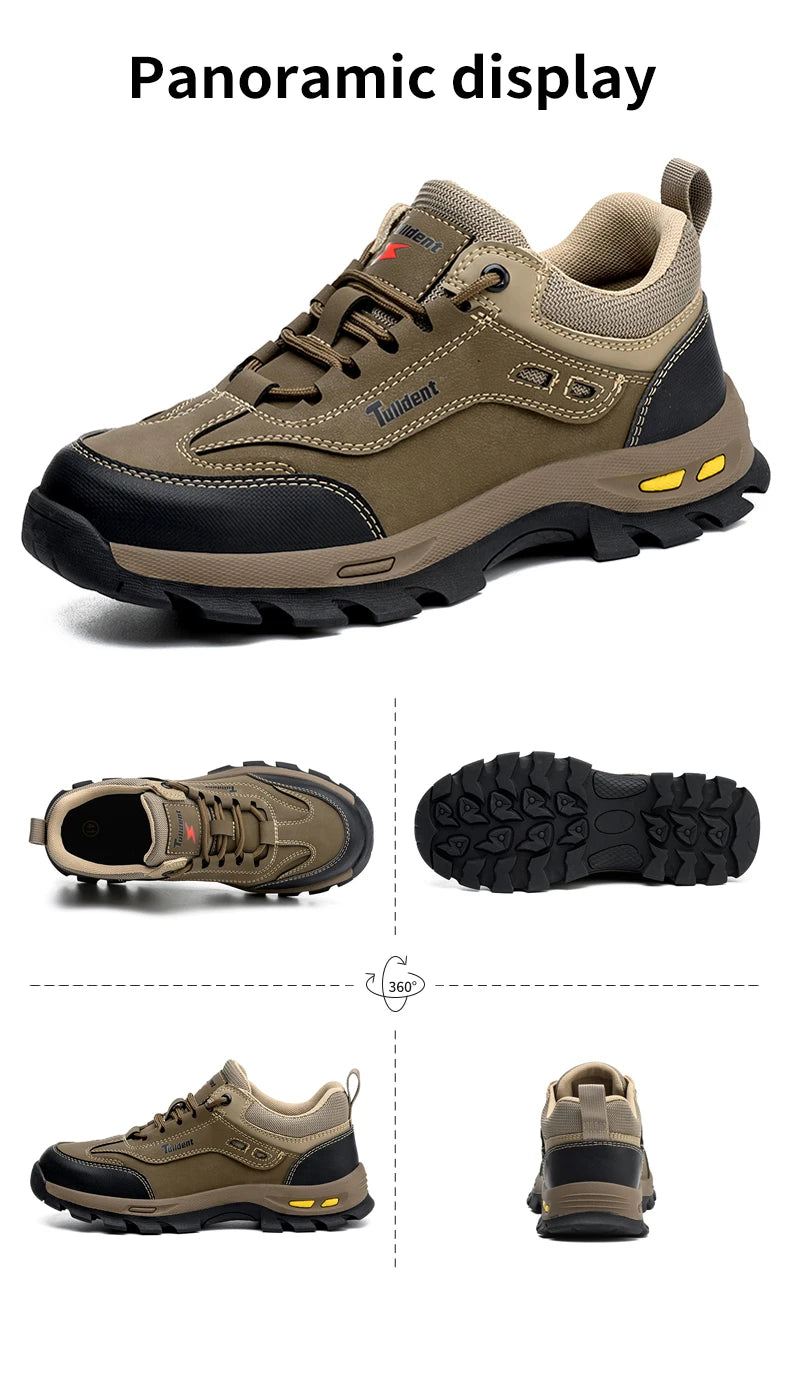 Zapatos de seguridad nuevos para hombre, zapatos de trabajo resistentes a perforaciones, zapatos de protección para hombre, botas de trabajo resistentes al desgaste, botas tácticas
