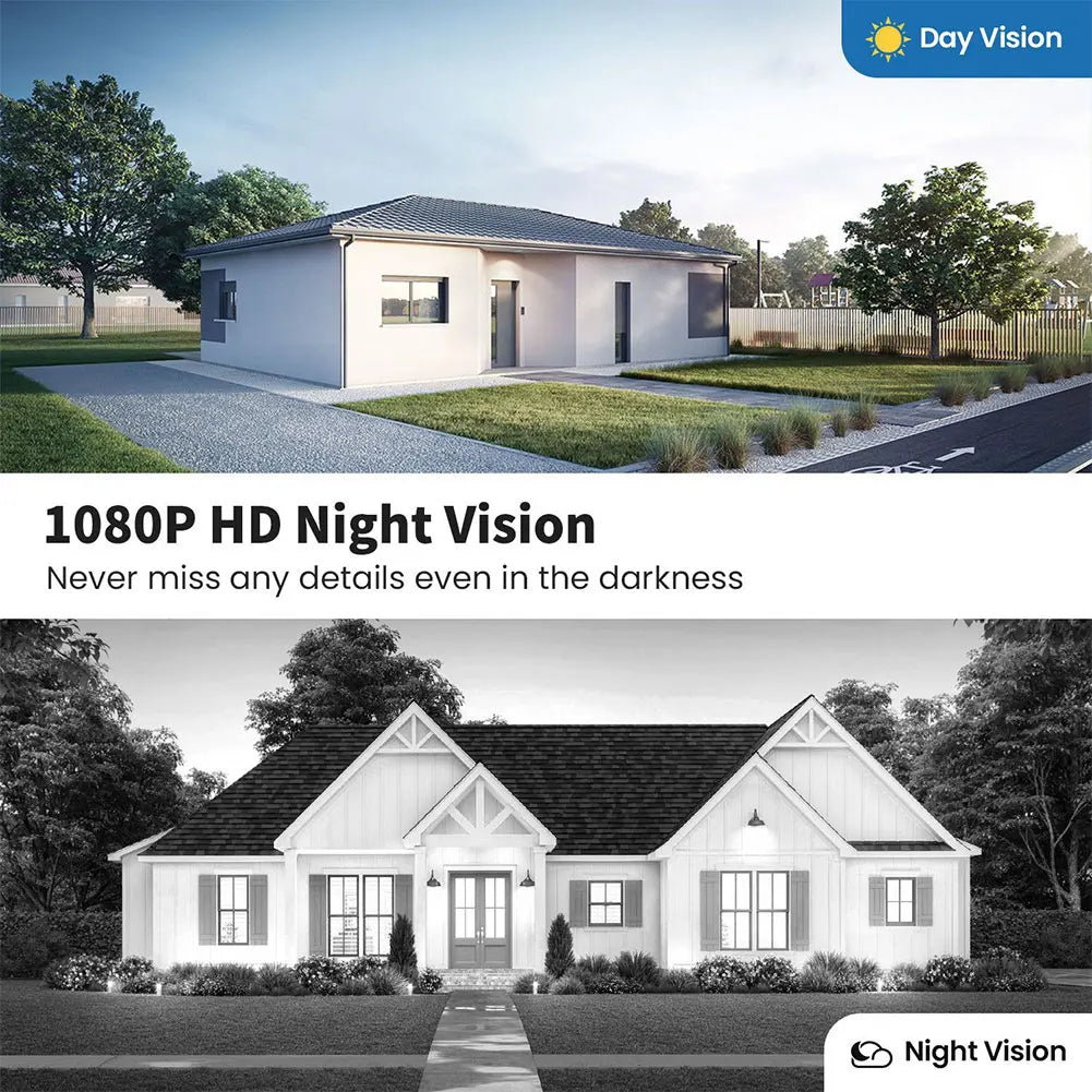 Timbre de puerta inalámbrico con cámara y video de 1080P, timbre inteligente con WiFi, seguridad para el hogar, detección de movimiento, visión nocturna, intercomunicador