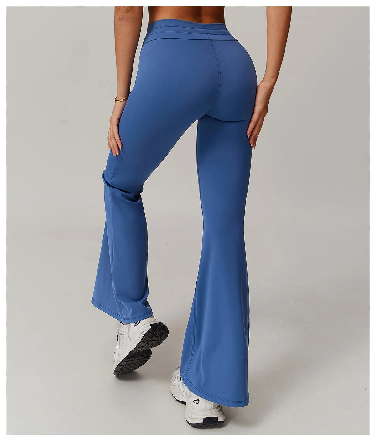 Leggings de yoga de cintura alta, estilo campana, transpirables, pantalones de yoga, para fitness, correr, realzar glúteos, entrenamiento en el gimnasio, ropa deportiva, pantalones de pierna ancha.