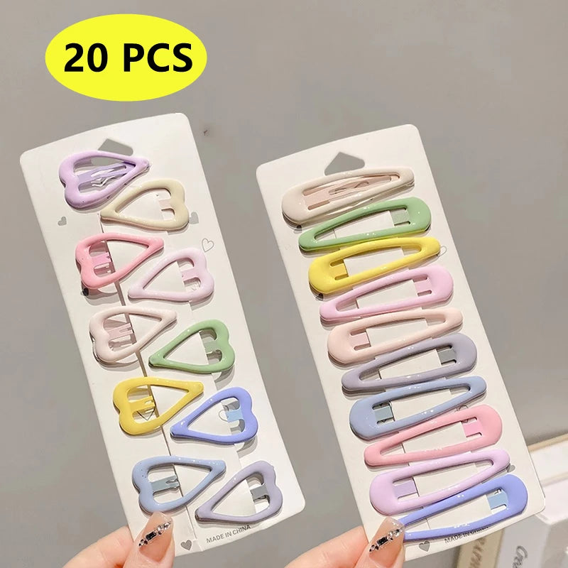 10 piezas de accesorios para el cabello para niñas, pinzas para el cabello para niños pequeños, horquillas para el cabello para niños, tocado lindo de color arcoíris, nuevo estilo
