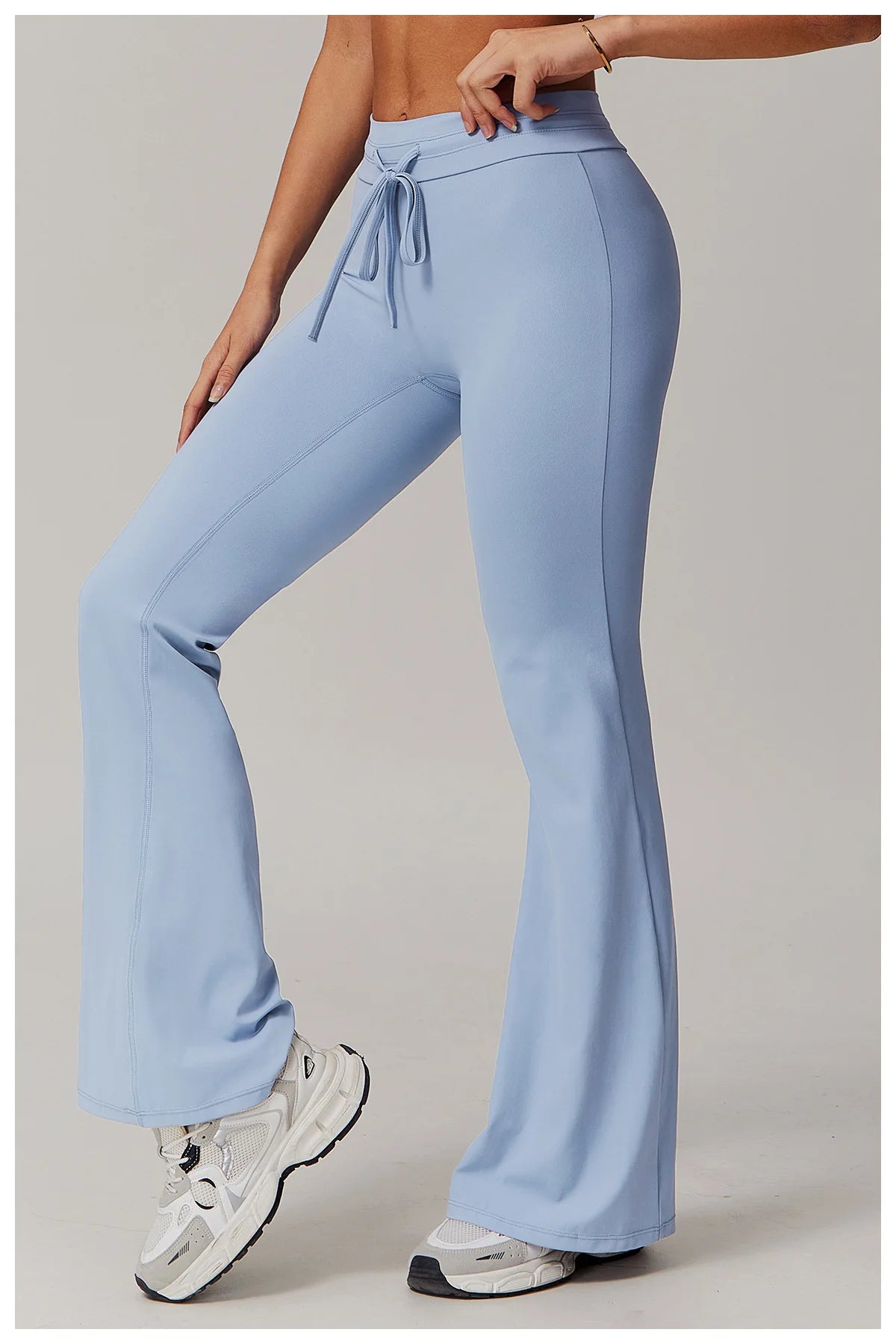 Leggings de yoga de cintura alta, estilo campana, transpirables, pantalones de yoga, para fitness, correr, realzar glúteos, entrenamiento en el gimnasio, ropa deportiva, pantalones de pierna ancha.