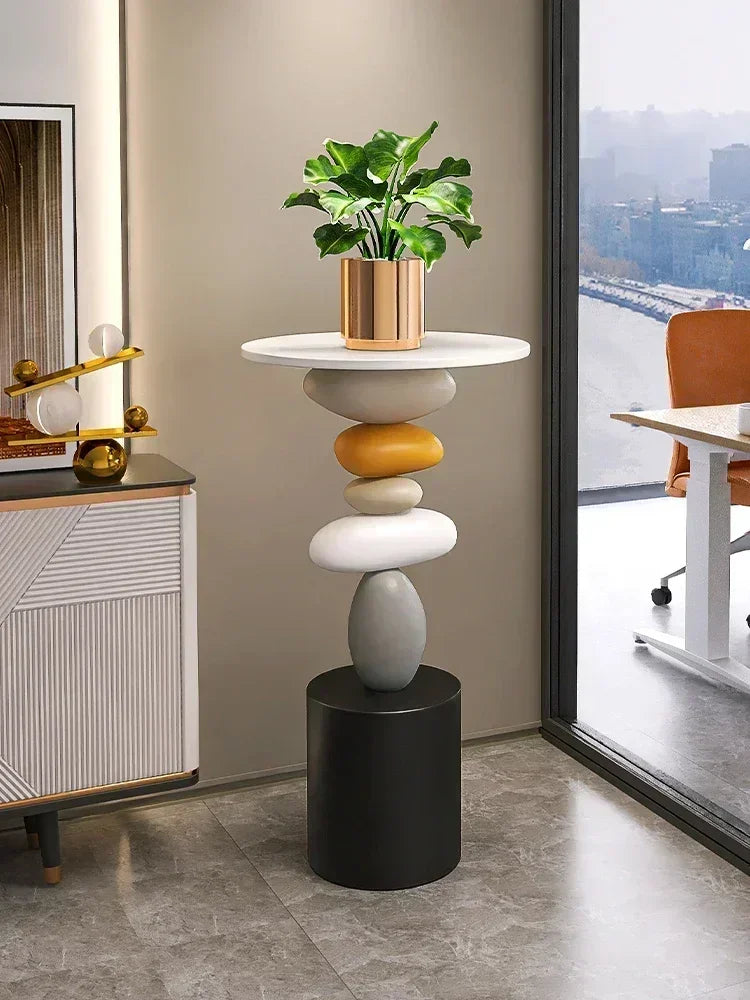 Decoración del hogar, arte creativo, estatua, mesa auxiliar, decoración de piso, estilo simple, sala de estar, adorno de piso grande, mesa de centro pequeña, mesa de té