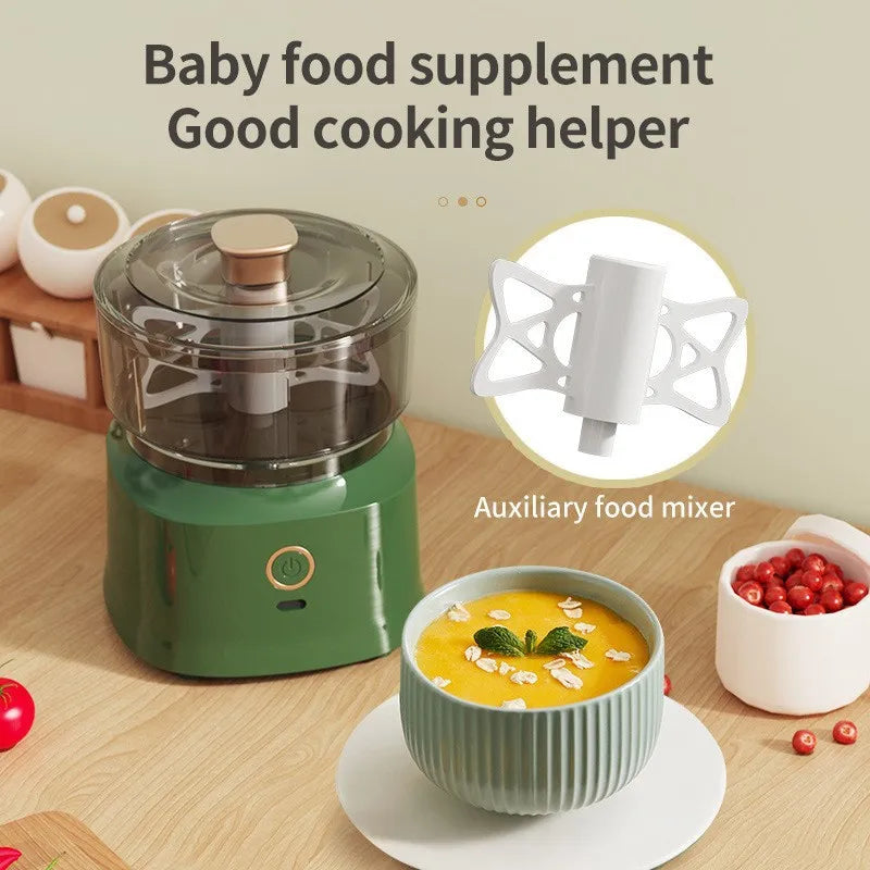Máquina de cocina multifuncional, machacador de ajo, picadora de carne eléctrica con carga USB, trituradora de verduras y alimentos.