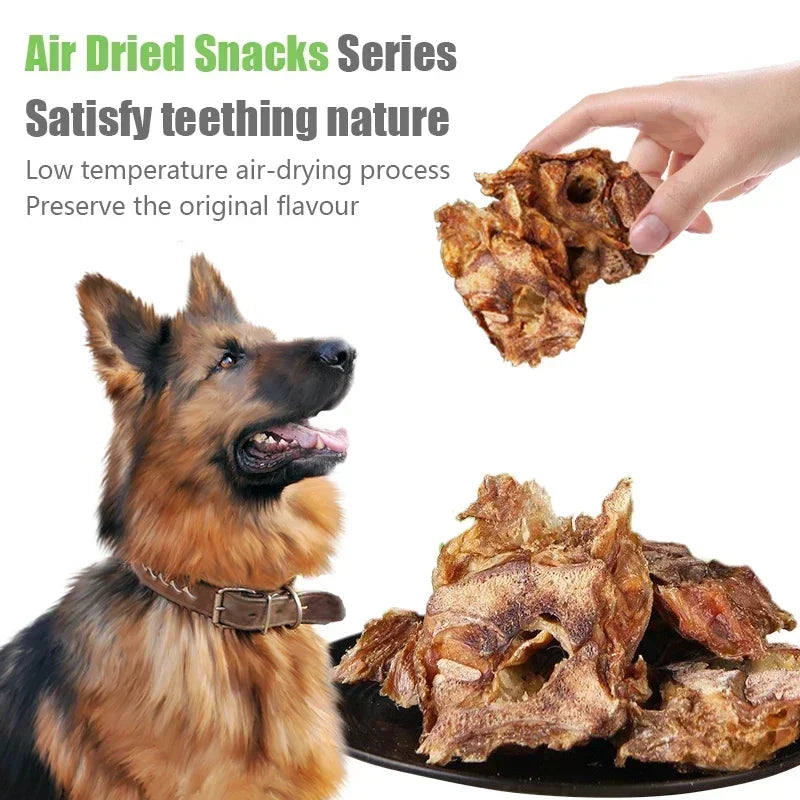 Nuevos snacks para perros, comida para limpiar los dientes, huesos, horneado a baja temperatura, crujientes, no dañan el estómago, baja humedad, alto contenido proteico, snacks para mascotas.