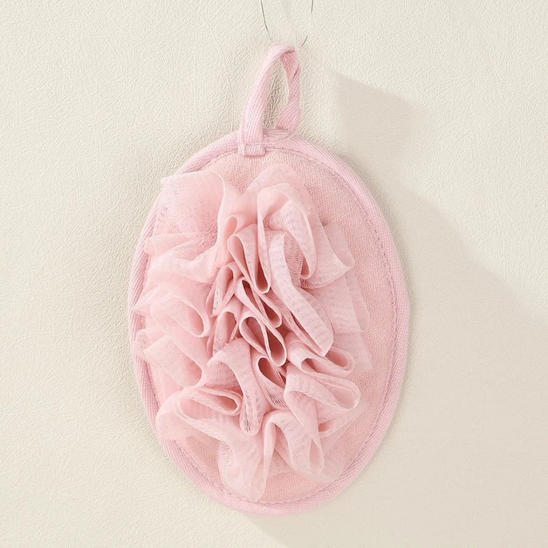 Bola de lufa para baño, bola de ducha, bola de gel de ducha, toalla de flores para masajes, exfoliante corporal para ducha, bañera, etc.