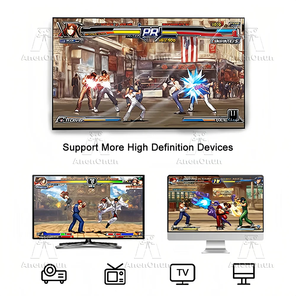 Consola de videojuegos 4K con más de 41 000 juegos, emulador Emuelec 9, entretenimiento familiar, retro arcade, TV, con 2 mandos.