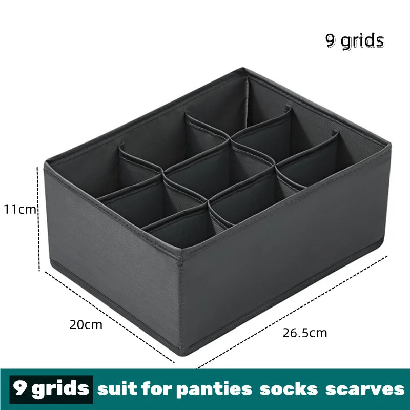 Organizador para ropa interior, calcetines, sujetadores, pantalones, bufandas, corbatas, caja de almacenamiento, organizador de ropa para vaqueros, divisores para cajones, organizador de ropa