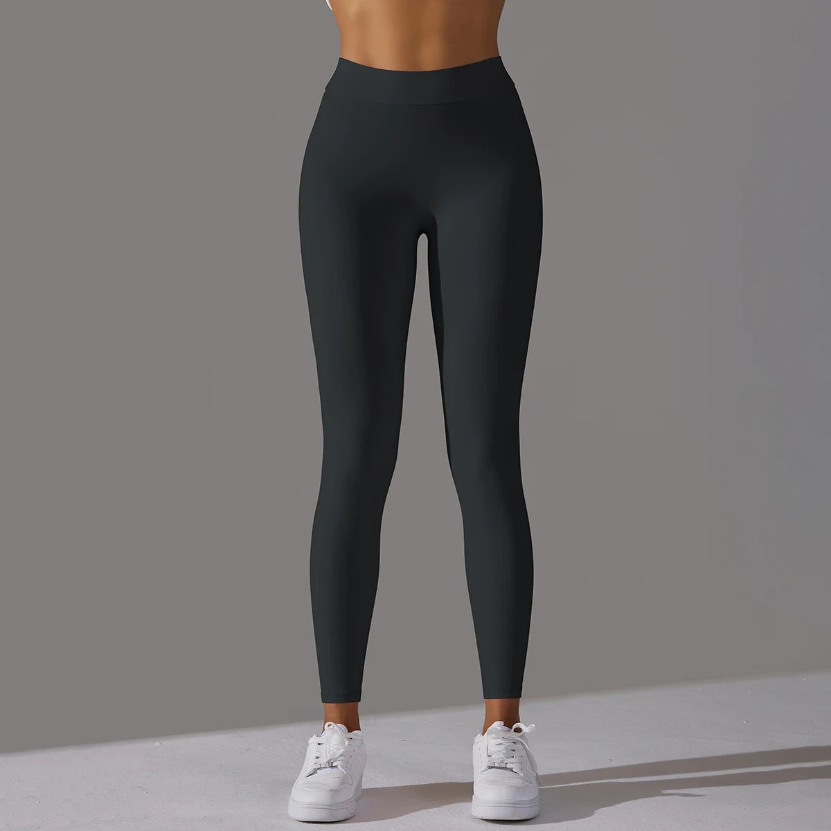Women Seamless Solid Leggings Knitted High Waist Sports Leggings Fashion Hip Lifting Running Yoga Sport Gym Tights Pantalones
