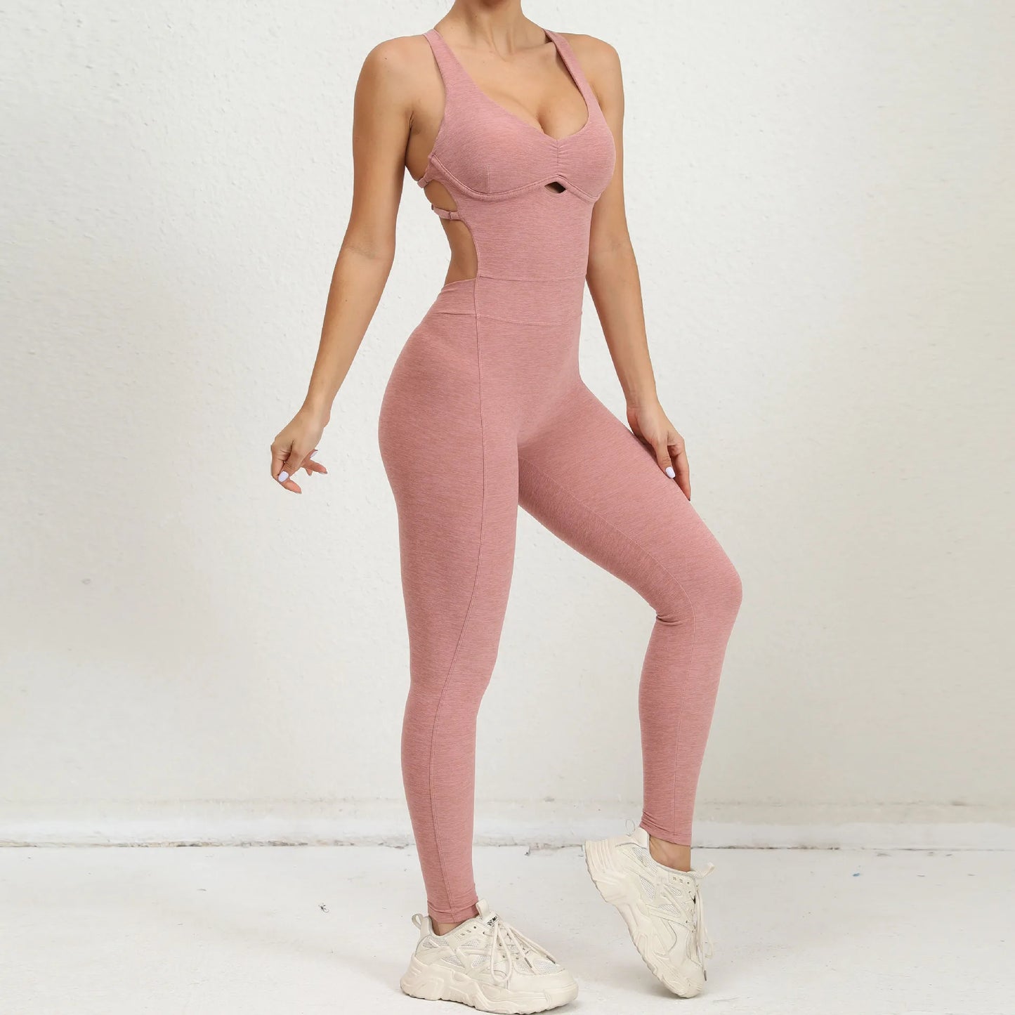 Women Gym Jumpsuit Female Yoga Set Workout One-piece Suit Women Sports Push Up Yoga Clothes Backless Activewear Fitness Set