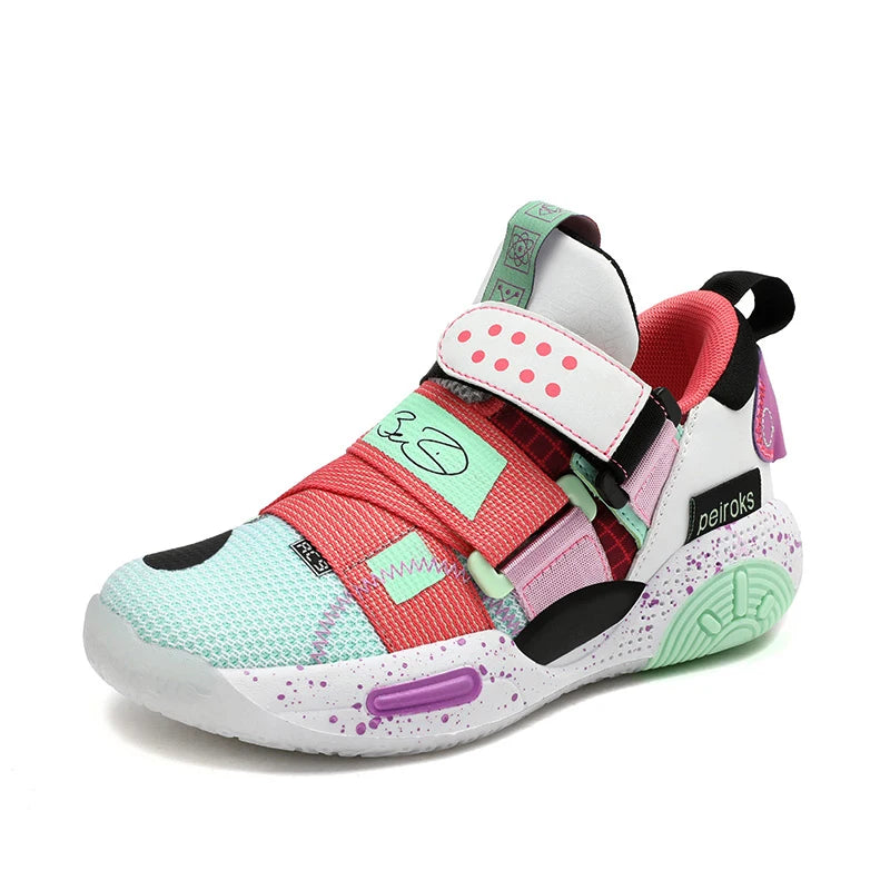 Zapatillas de baloncesto para niños y niñas, antideslizantes, ligeras, para exteriores, 2025