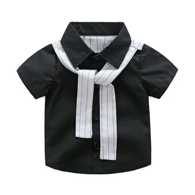 Conjunto de ropa para niños, nuevo conjunto de verano, ropa de verano atractiva, traje para niño pequeño, camisetas de manga corta y pantalones cortos, conjunto de 2 piezas