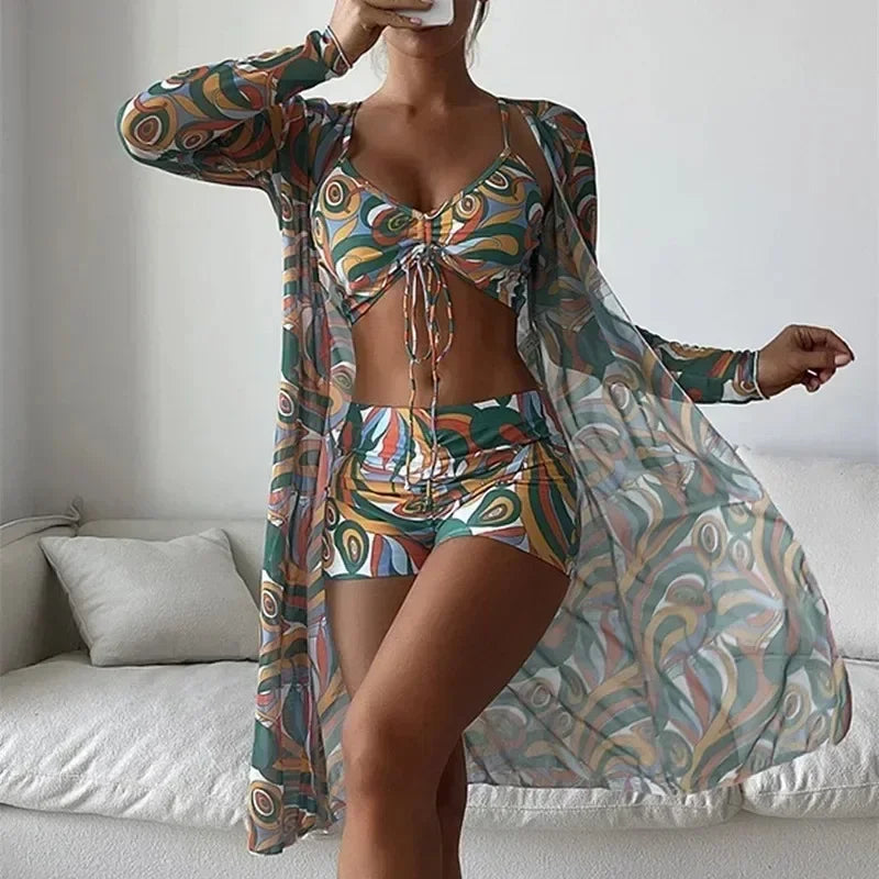 Trajes de baño sexys separados 2024, tankini, ropa de baño femenina, ropa de playa deportiva, trajes de baño de dos piezas, traje de baño de piscina para niñas y mujeres.