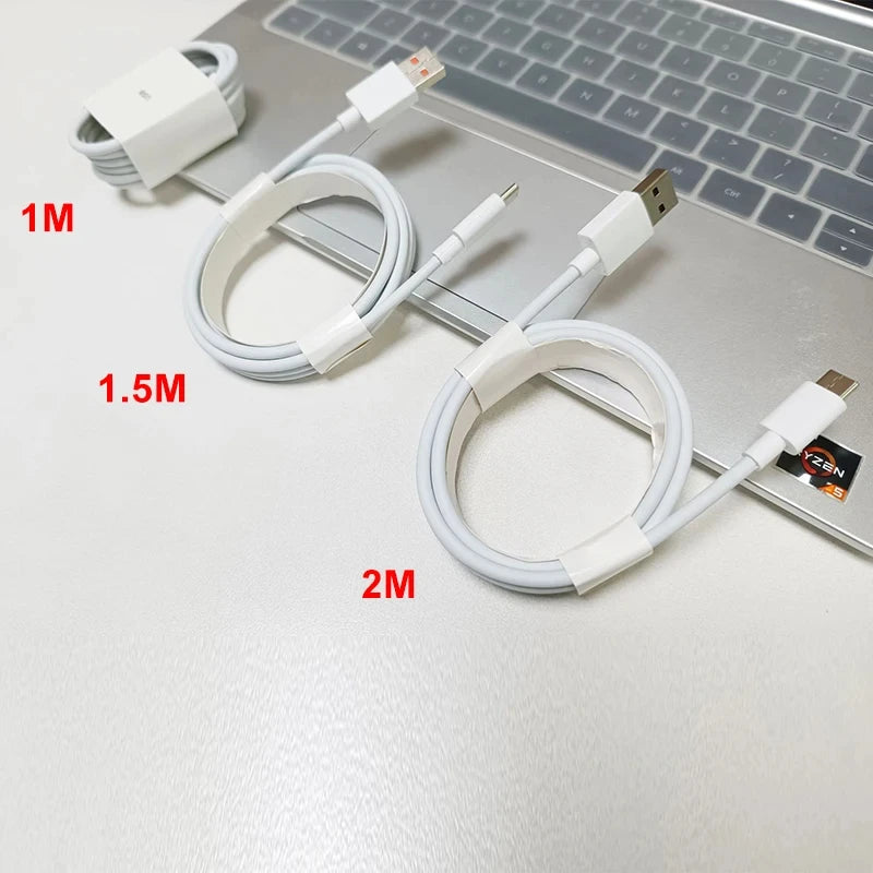 Cable de carga rápida Turbo original Xiaomi 6A 120W 67W USB Tipo C para Mi 15, 14T Ultra, Redmi Note 14, 13 Pro Plus, K80, Poco F5