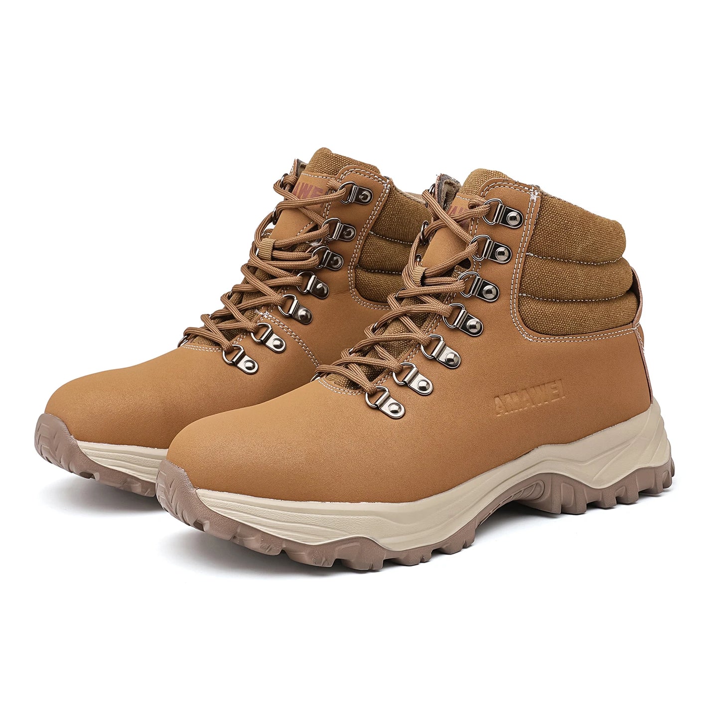 Anti-Smash Steel Toe Work Boots Mens Protection Shoes Breathable Non-Slip Anti-Puncture Construction Work Shoes Hiking Boots