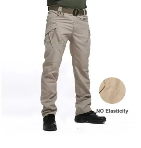 Tactical Cargo Pants Mens Multi-Pockets Wear-resistant Military Trousers Outdoor Training Hiking Fishing Casual Loose Pants Male