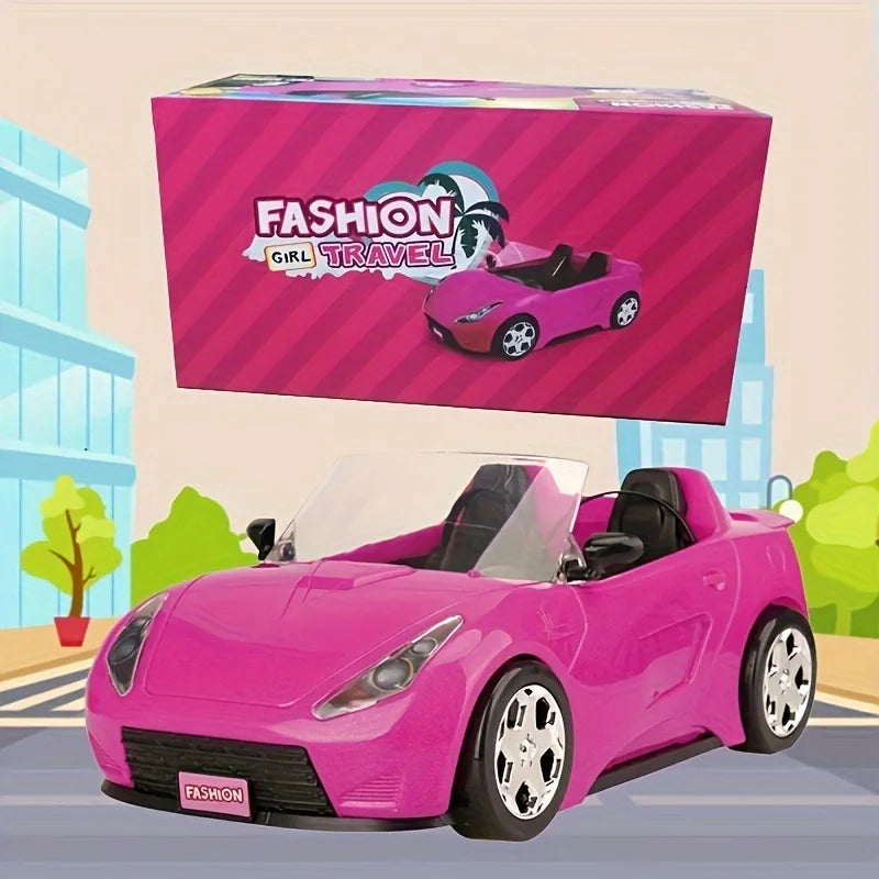 Modelo de coche, juguetes para niños, coche para exteriores, juego para niños, casa de muñecas, accesorios para muñecas de 30 cm, regalo de cumpleaños y Navidad, juguete DIY