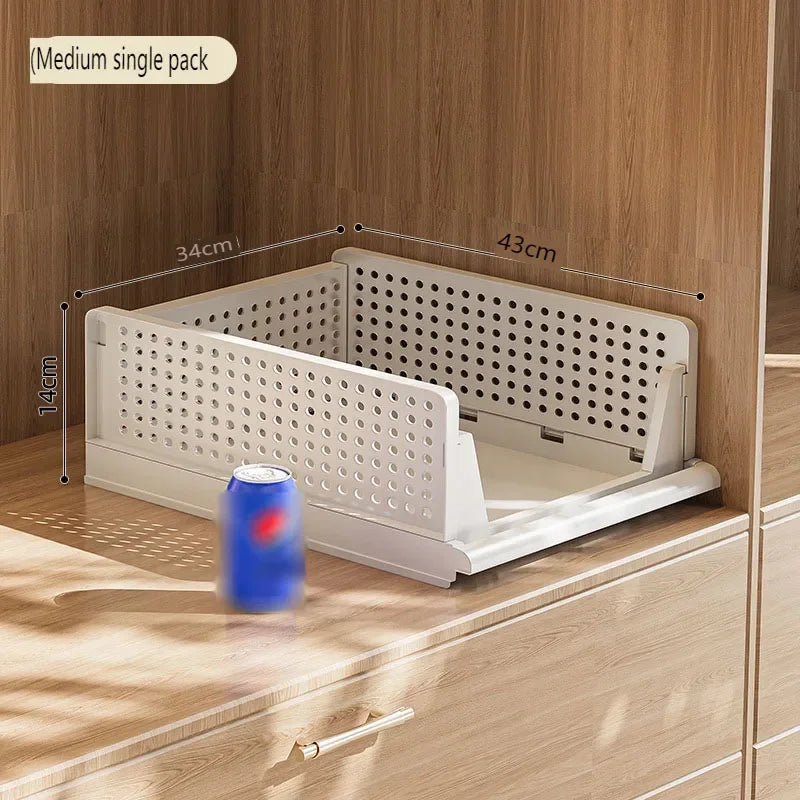 Organizador de ropa, organizador de armario, caja de almacenamiento, apilable, plegable, con cajón, cesta organizadora para juguetes, hogar y cocina.