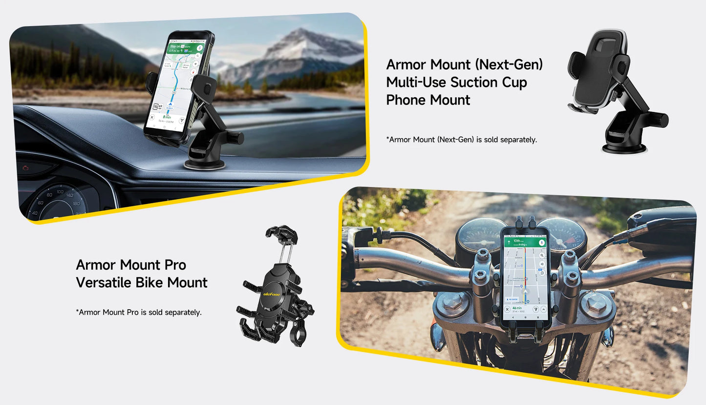 【Estreno mundial】Ulefone RugKing 4G Teléfono resistente Android 15 Hasta 16GB+256GB Smartphone resistente al agua 9600mAh NFC Versión global