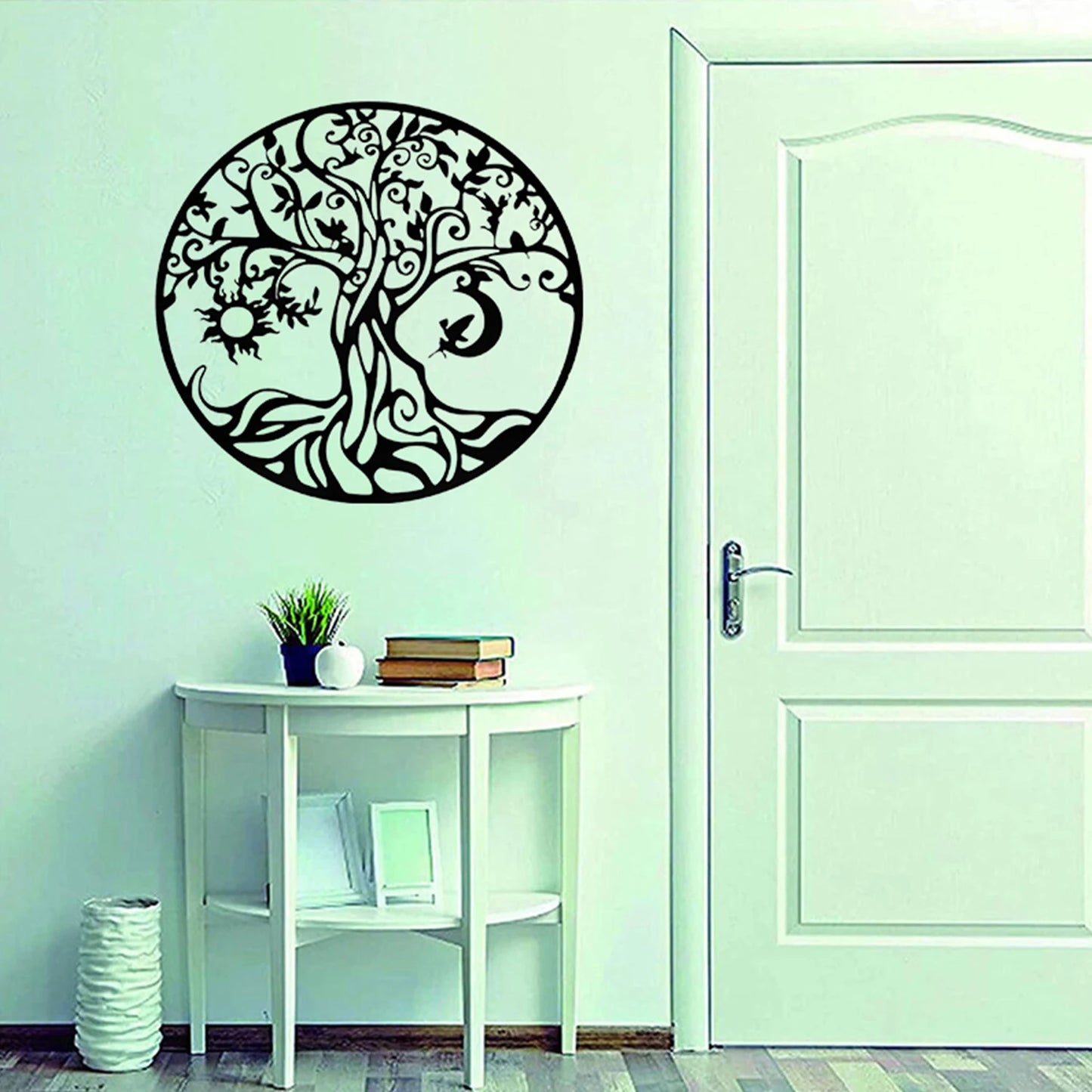 Decoraciones de pared para jardín al aire libre, decoración de metal para exteriores, valla de jardín, terraza, patio, decoraciones de pared con flores, decoraciones para el hogar