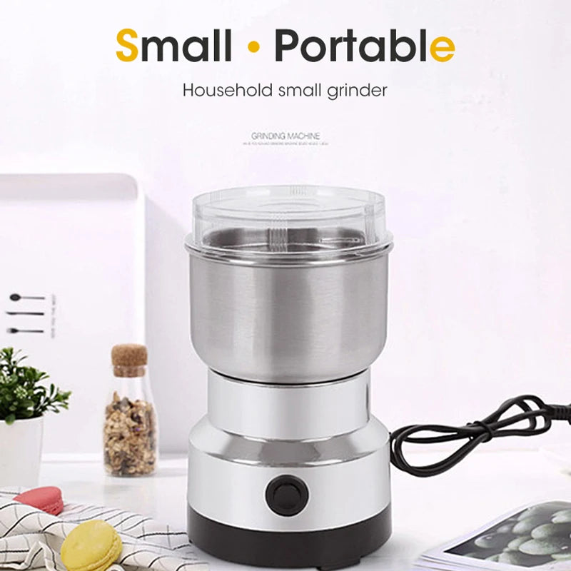 Mini molinillo eléctrico doméstico de 300 ml, pulverizador ultrafino para alimentos para bebés, molinillo de café, molinillo de especias y pimienta, molinillo de granos con 2 o 4 cuchillas.