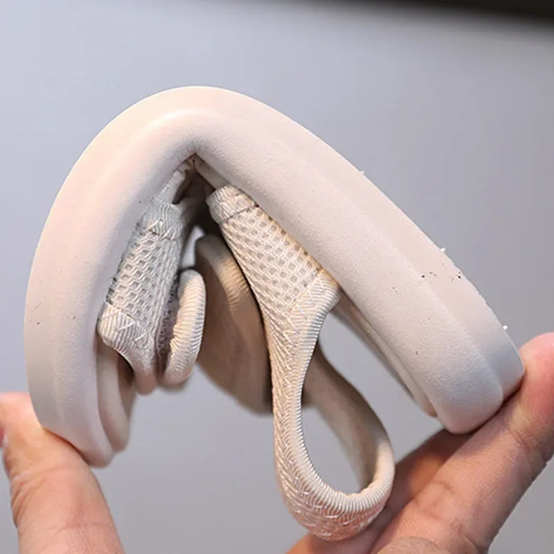 Sandalias transpirables para niños y niñas, zapatos de verano, zapatillas blancas y frescas