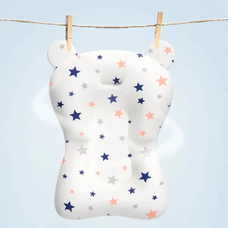 Almohadilla de apoyo para el baño de bebé, asiento flotante plegable, cojín de baño ajustable para recién nacidos, red de seguridad para bebés, hamaca