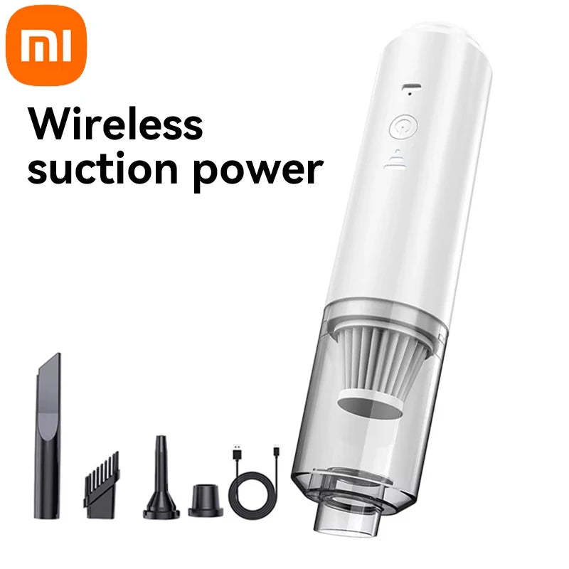 Xiaomi Aspiradora portátil con colector de polvo, potente succión, eléctrica, inalámbrica, inteligente, para el hogar, limpieza del coche, 2025