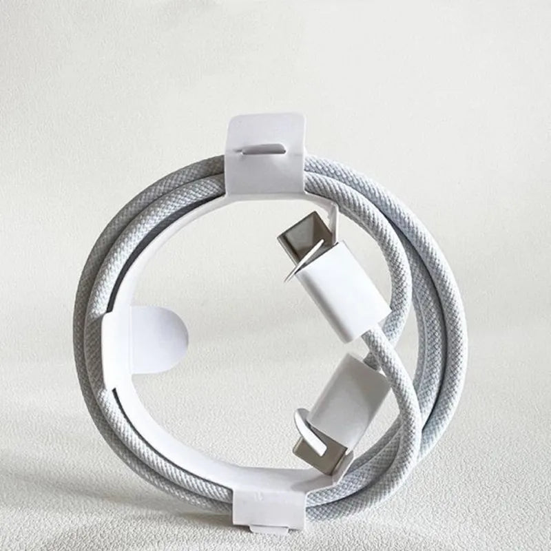 Cable de carga rápida PD de nailon trenzado de 1 m, 1,5 m, 2 m y 60 W, tipo C, doble trenzado, para Apple iPhone 15 Pro Max, MacBook, iPad Pro 12, Samsung S23, S22