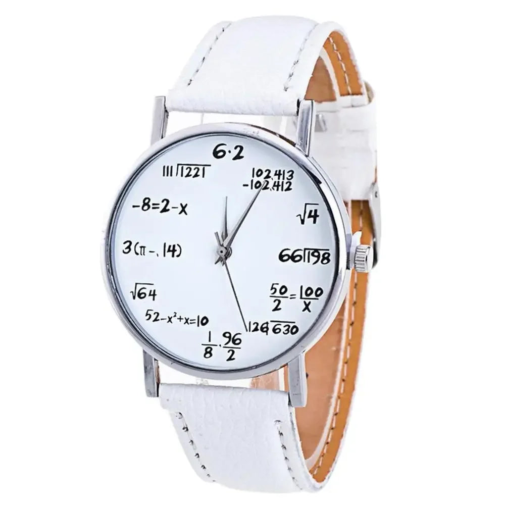 Relojes de mujer 2020, reloj de moda para estudiantes, con fórmula matemática, reloj de cuarzo con correa de cuero, regalos para mujer, precio económico, envío directo.