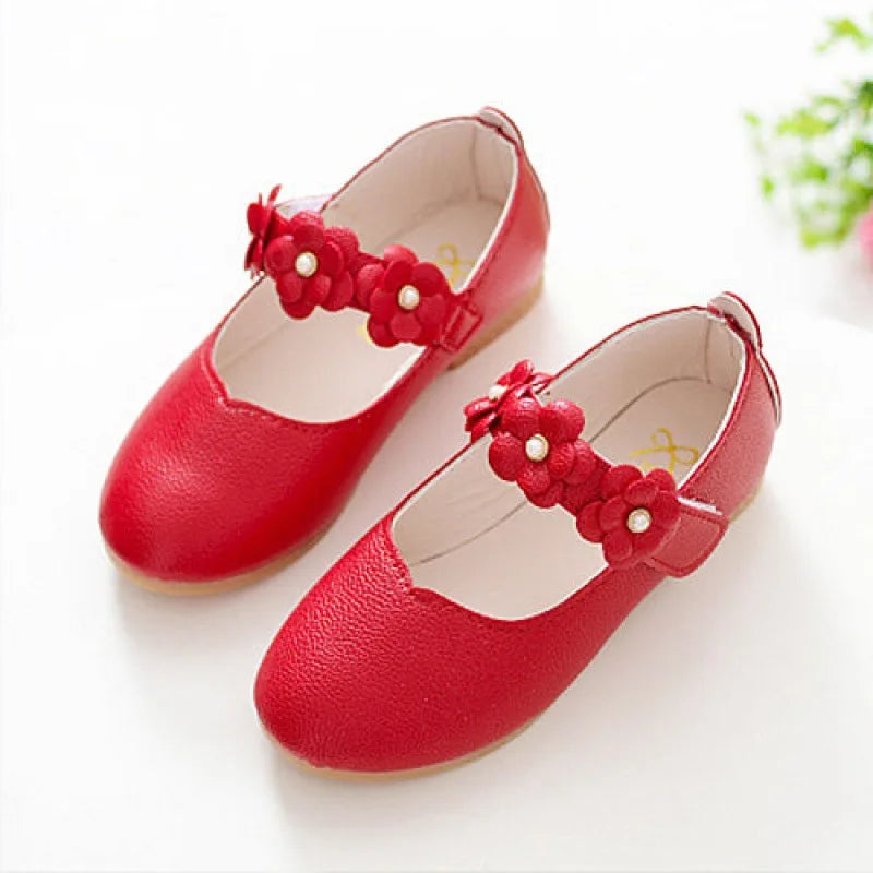 Zapatos de baile para niños, zapatos de princesa para niñas, calzado de cuero suave y transpirable, calzado de rendimiento antideslizante para estudiantes.