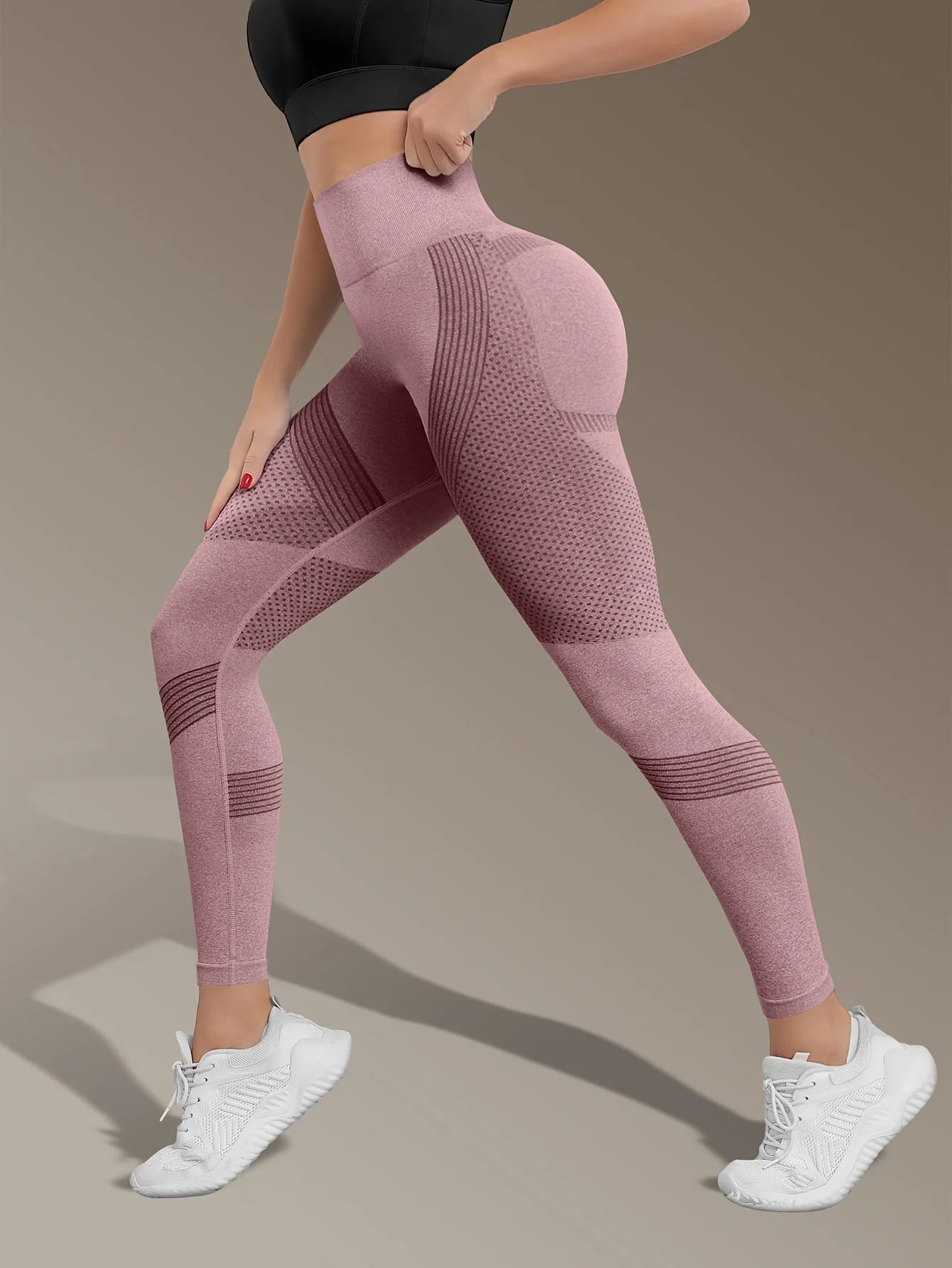 Women's High Waist Seamless Yoga Pants - Quick-Drying、Elastic Sports Pants,Suitable for fitness and training