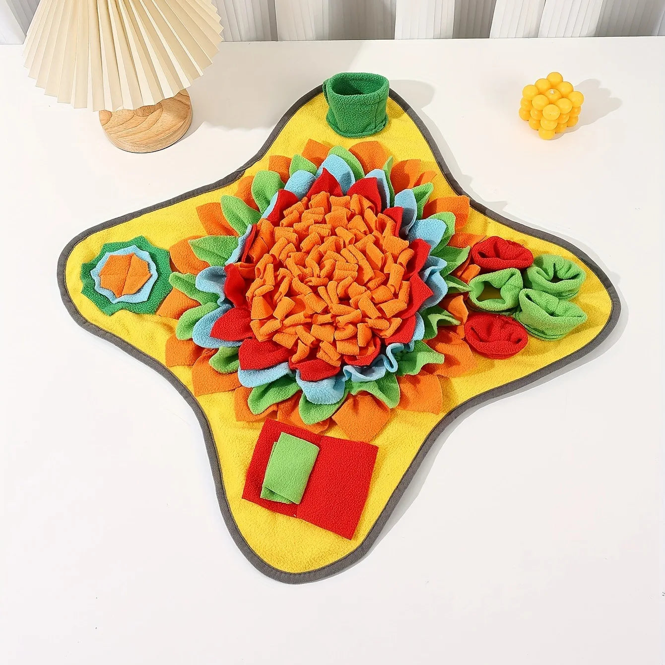 Alfombrilla olfativa para perros, rompecabezas interactivo para combatir el aburrimiento, que fomenta la búsqueda natural de alimento.