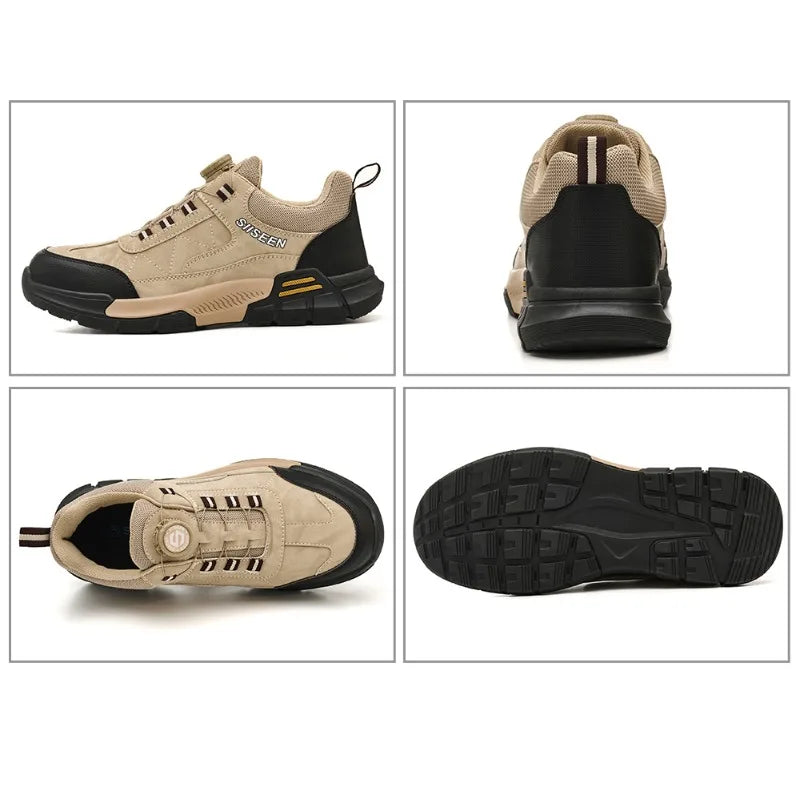 Nuevos zapatos de seguridad para hombre, zapatos de trabajo resistentes a perforaciones, calzado de protección para hombre, botas de trabajo resistentes al desgaste, botas tácticas.