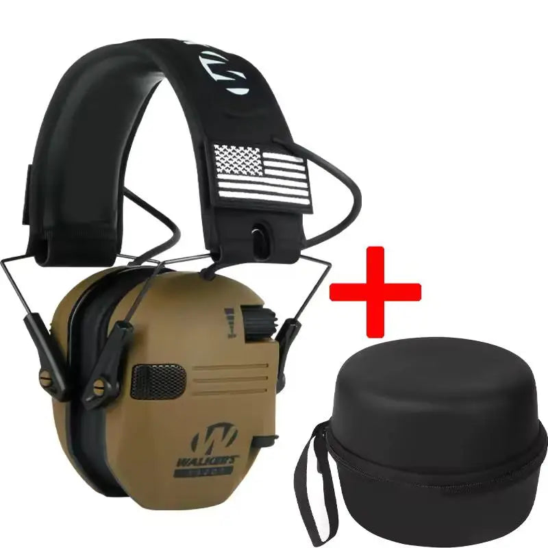 Los protectores auditivos para caza y tiro al aire libre reducen activamente el ruido para proteger la audición y entrenan los auriculares tácticos para fortalecer la voz humana.