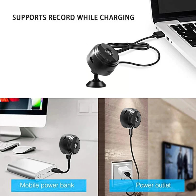Mini cámara A9 de 2 MP, inalámbrica, con WiFi, para seguridad, monitor remoto, videocámaras, videovigilancia, hogar inteligente.