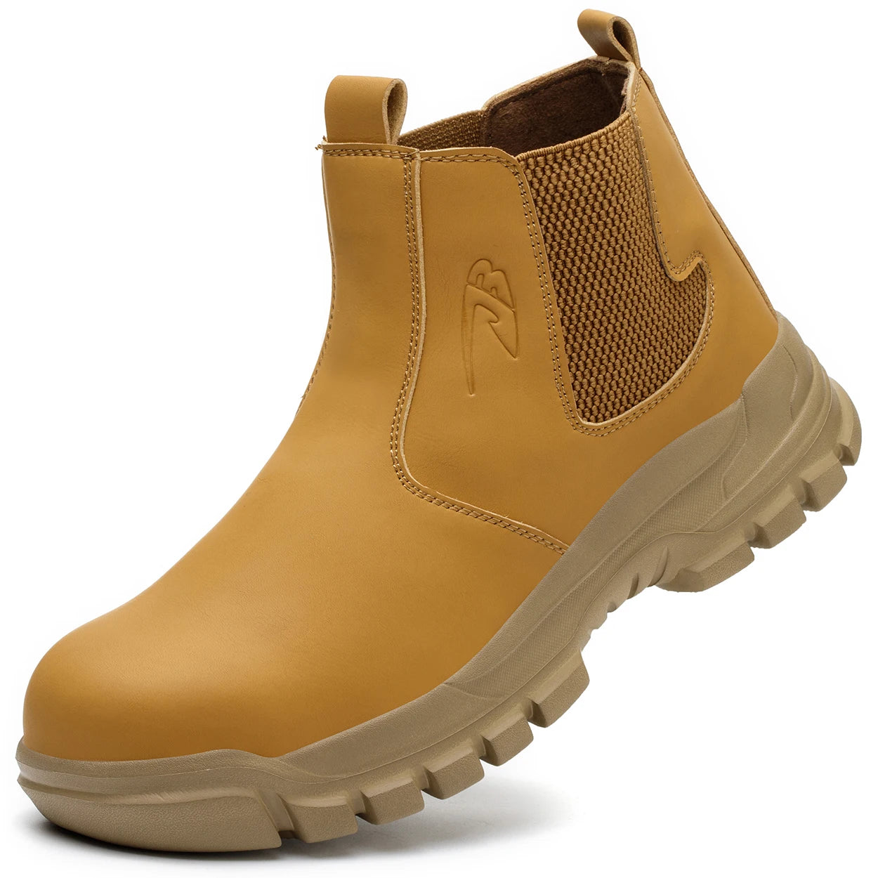 Zapatos de trabajo con botón giratorio para hombre, zapatillas de trabajo antiperforación, zapatos de seguridad de trabajo impermeables, botas tácticas con puntera de acero antideslizantes.
