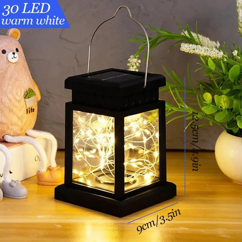 Luces LED solares para exteriores, focos de suelo, faroles, panel, vela, terraza, interior, colgantes, balcón, pájaros, decoración, iluminación para jardín