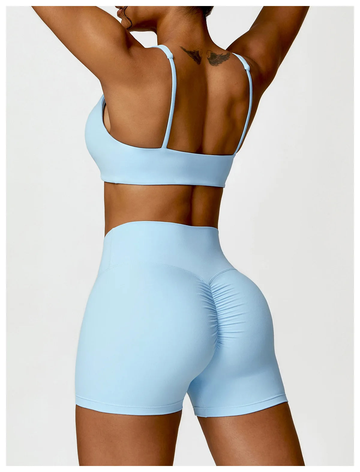 Conjunto deportivo de 2 piezas para mujer, de secado rápido, para gimnasio, chándal para correr, entrenamiento, camiseta deportiva de manga larga, ropa de yoga