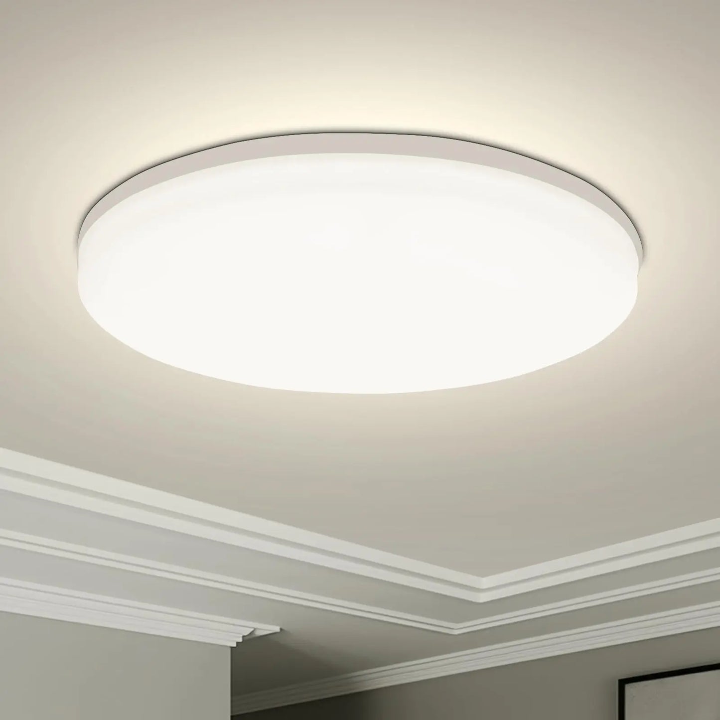Lámpara de techo LED redonda, moderna, decorativa, para el hogar, 18/24/36/48 W, para sala de estar, dormitorio, cocina interior.