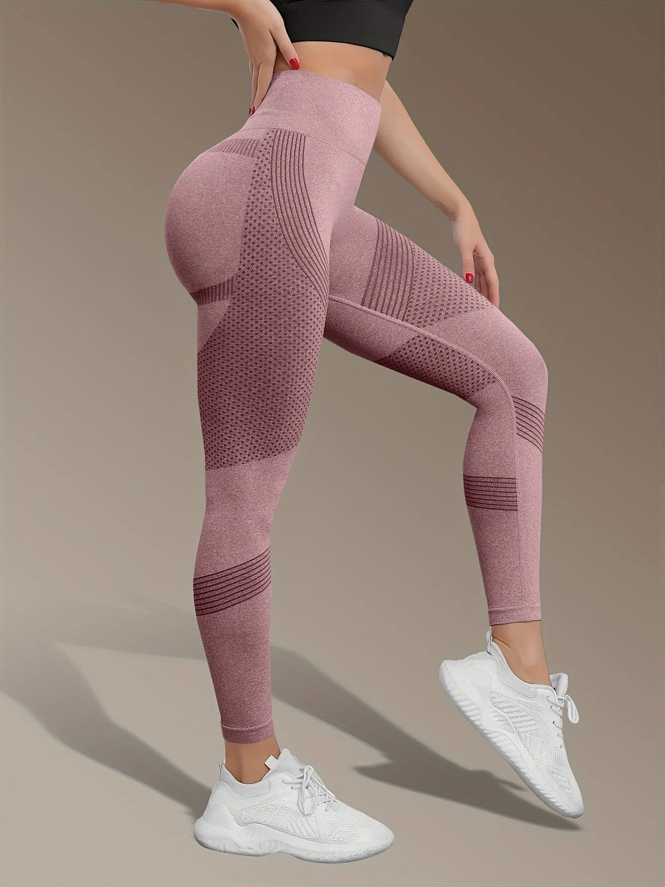 Women's High Waist Seamless Yoga Pants - Quick-Drying、Elastic Sports Pants,Suitable for fitness and training
