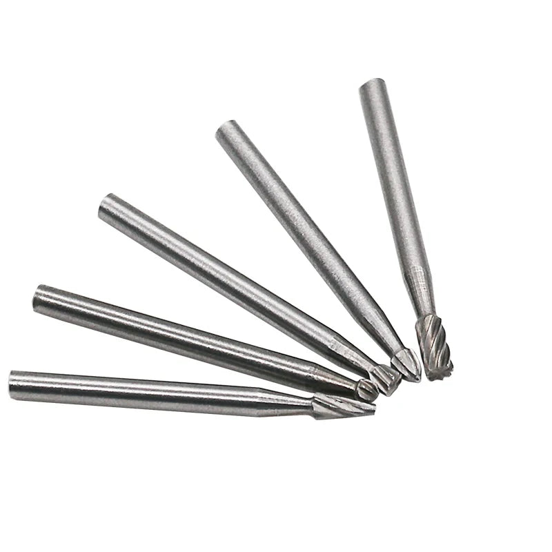 10 brocas de fresado HSS para fresado, herramientas rotativas para tallado, cortador de cuchillas, grabado y trabajo en madera, para Dremel.