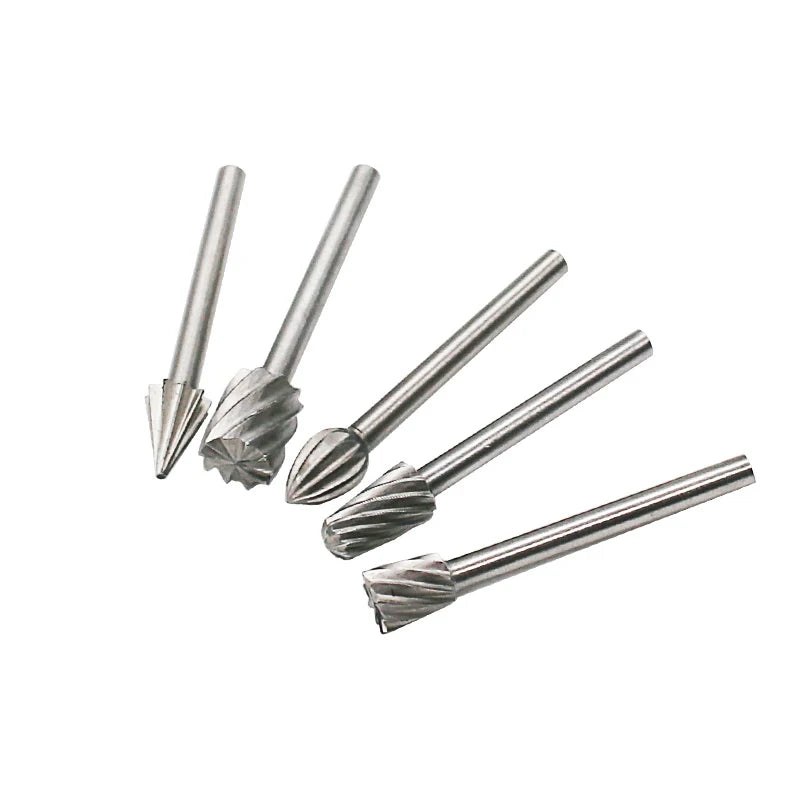 10 brocas de fresado HSS para fresado, herramientas rotativas para tallado, cortador de cuchillas, grabado y trabajo en madera, para Dremel.